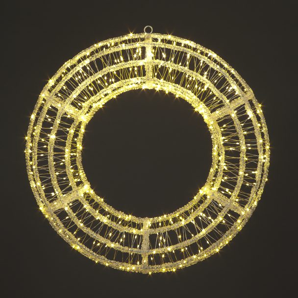 5029936984524 1 Acrylic Christmas Wreath With 480 Warm White LEDs 58cm.jpg